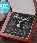 Valentine's Sale 40%: To My Soulmate - "My Life, Love & Best Friend" Sparkling Pendant
